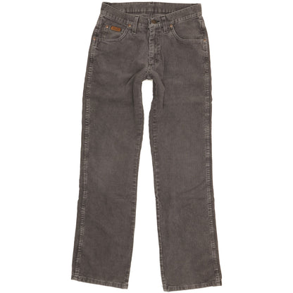 Wrangler Alaska Men Grey Straight Regular Stretch Trousers W29 L32