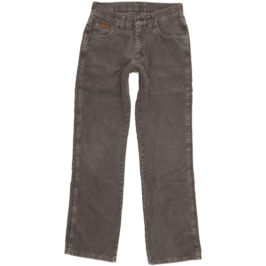 Wrangler Alaska Men Grey Straight Regular Stretch Trousers W29 L32