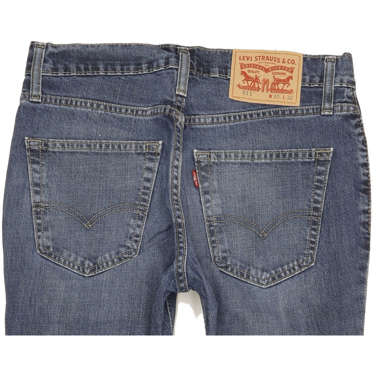 Levi's 511 Men Blue Straight Slim Stretch Jeans W30 L31