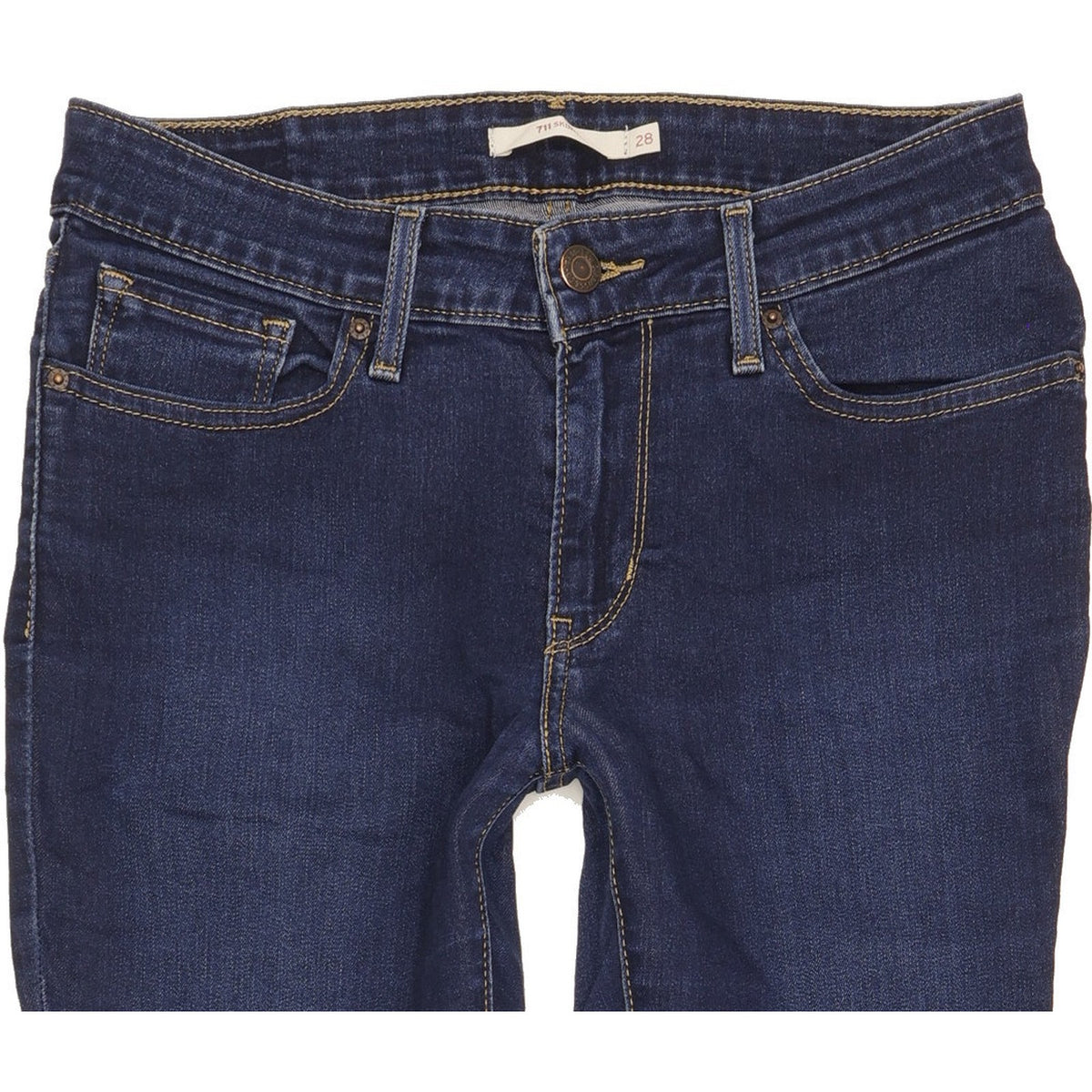 Levi's 711 Women Blue Skinny Slim Stretch Jeans W28 L32