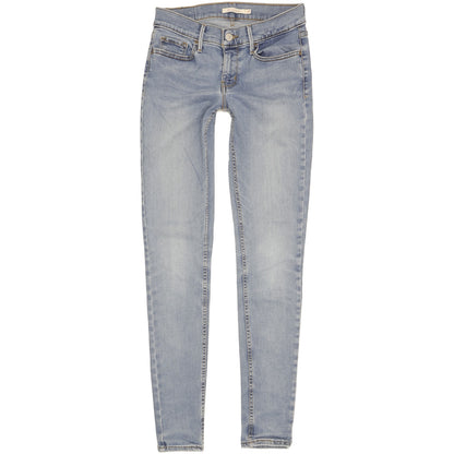 Levi's 710 Super Women Blue Skinny Slim Stretch Jeans W27 L32