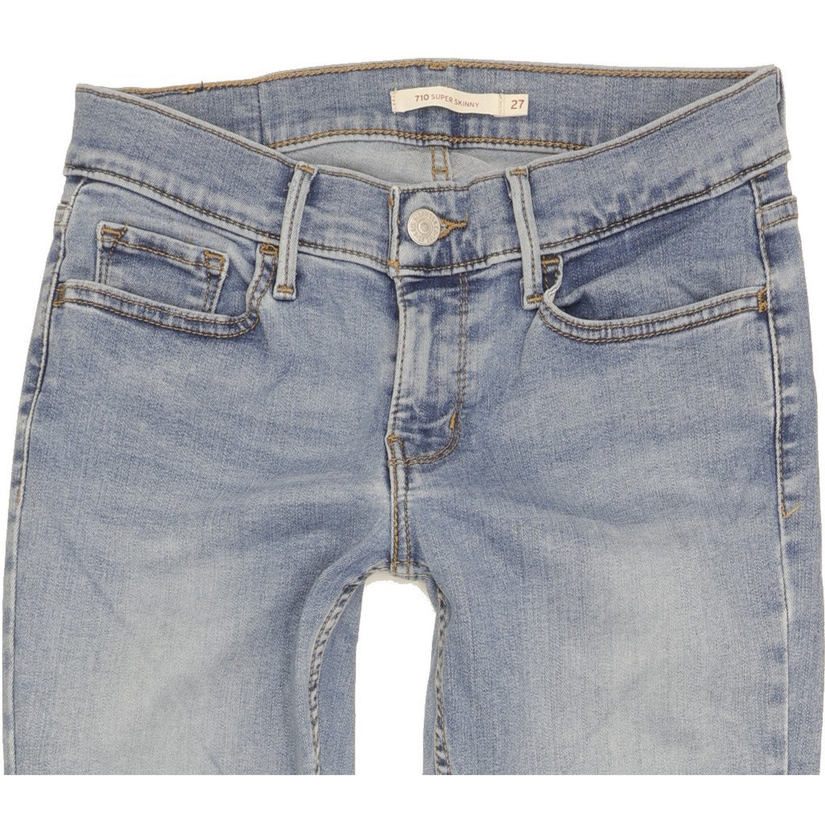 Levi's 710 Super Women Blue Skinny Slim Stretch Jeans W27 L32