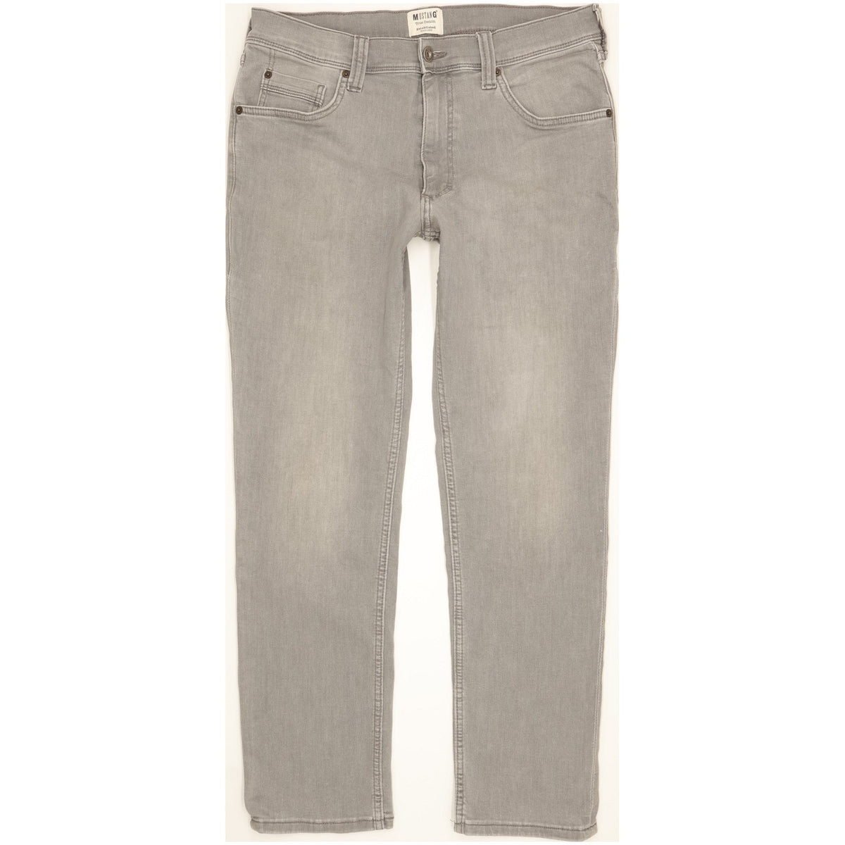 Mustang Washington Men Grey Straight Slim Jeans W34 L30
