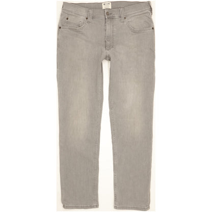 Mustang Washington Men Grey Straight Slim Jeans W34 L30