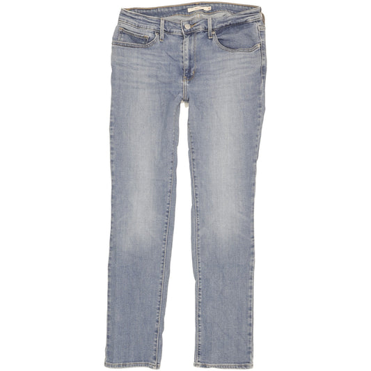 Levi's 712 Women Blue Straight Slim Stretch Jeans W30 L29