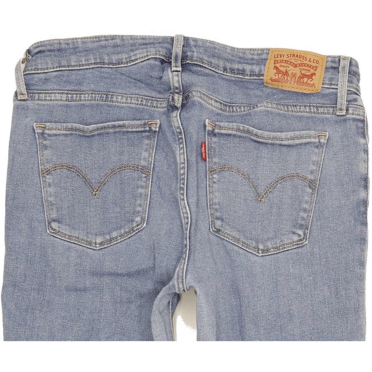 Levi's 712 Women Blue Straight Slim Stretch Jeans W30 L29