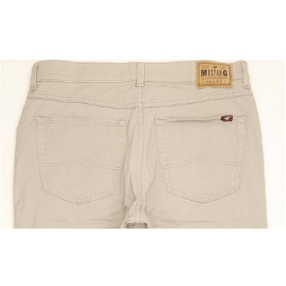 Mustang Nevada Men Grey Straight Regular Stretch Jeans W35 L29