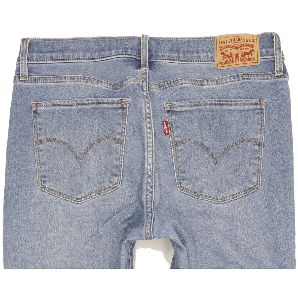 Levi's 312 Shaping Women Blue Straight Slim Stretch Jeans W29 L30