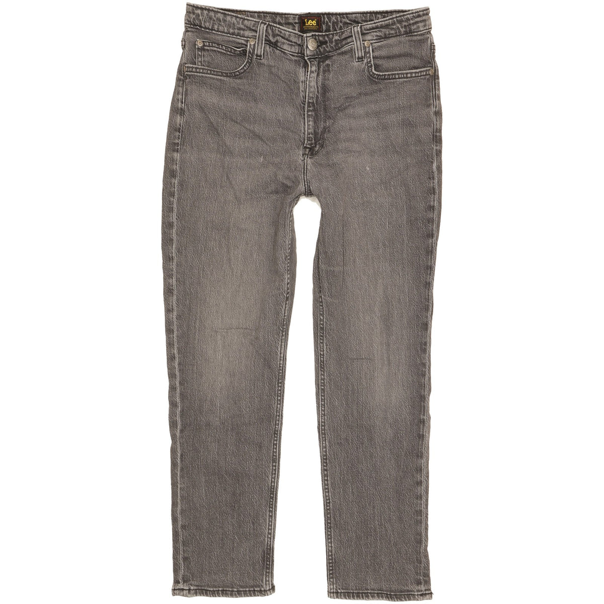 Lee Carol Grey Straight Slim Stretch Jeans High Waisted W31 L27