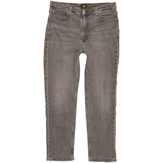 Lee Carol Grey Straight Slim Stretch Jeans High Waisted W31 L27