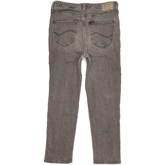 Lee Carol Grey Straight Slim Stretch Jeans High Waisted W31 L27