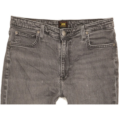 Lee Carol Grey Straight Slim Stretch Jeans High Waisted W31 L27