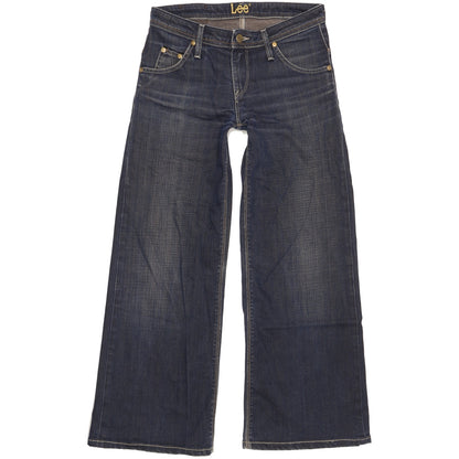 Lee Alamo Women Blue Wide-Leg Slim Stretch Jeans W27 L28