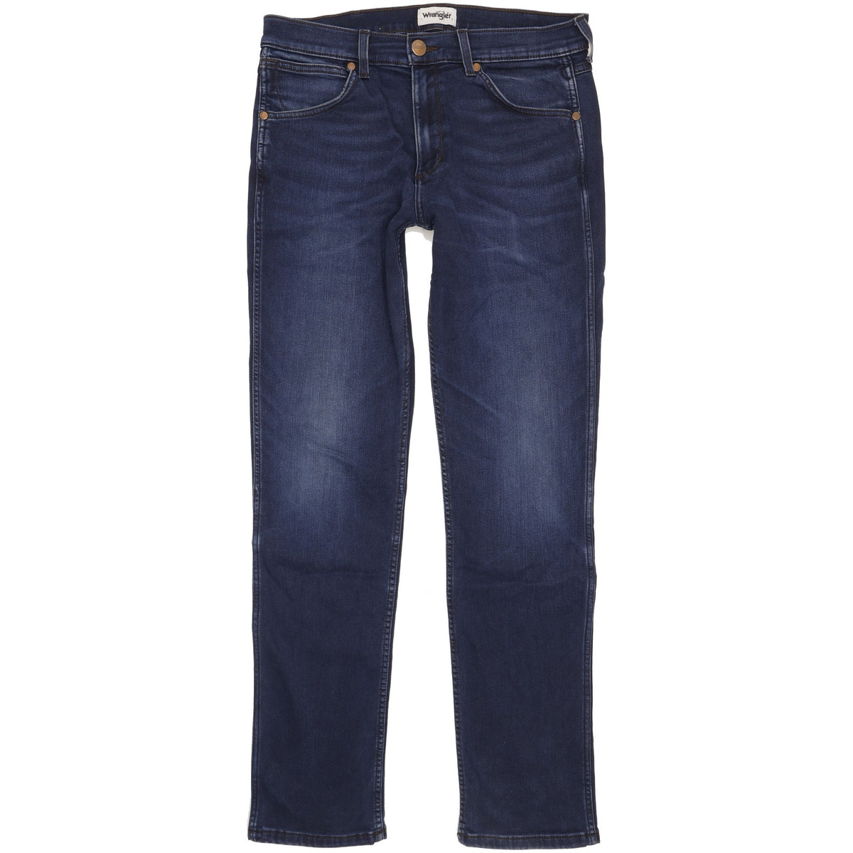 Wrangler Greensboro Men Blue Straight Regular Jeans W34 L33