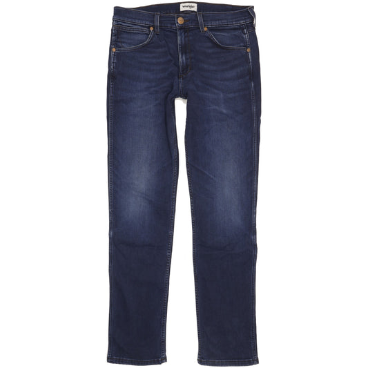 Wrangler Greensboro Men Blue Straight Regular Jeans W34 L33