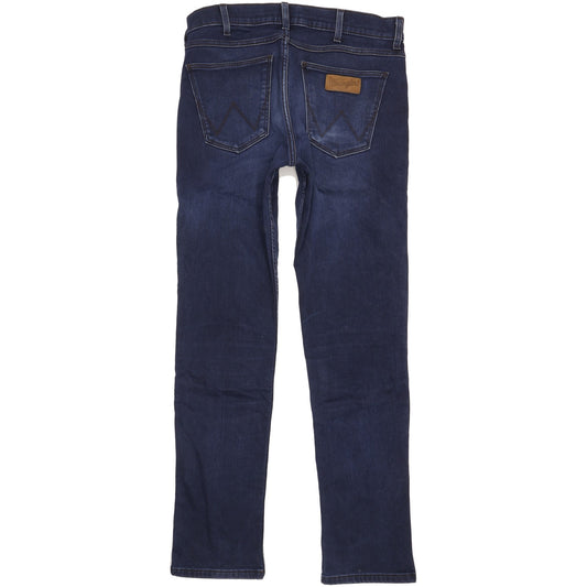 Wrangler Greensboro Men Blue Straight Regular Jeans W34 L33