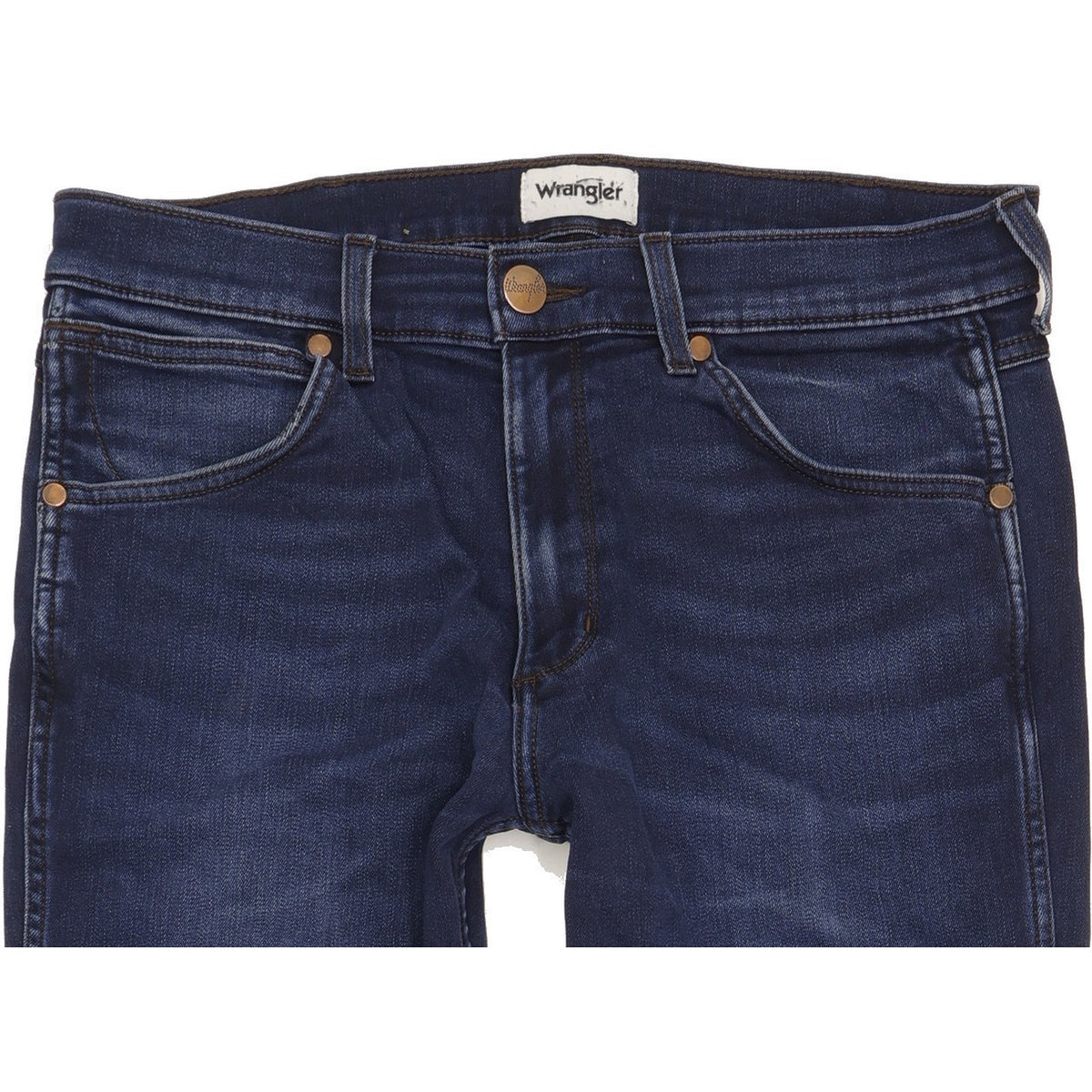 Wrangler Greensboro Men Blue Straight Regular Jeans W34 L33