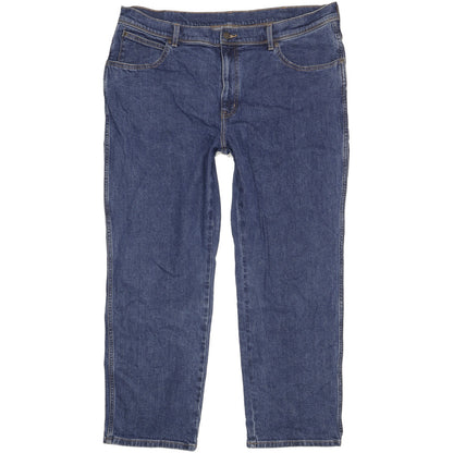 Wrangler Durable Quality Men Blue Straight Regular Stretch Jeans W40 L29