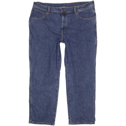 Wrangler Durable Quality Men Blue Straight Regular Stretch Jeans W40 L29