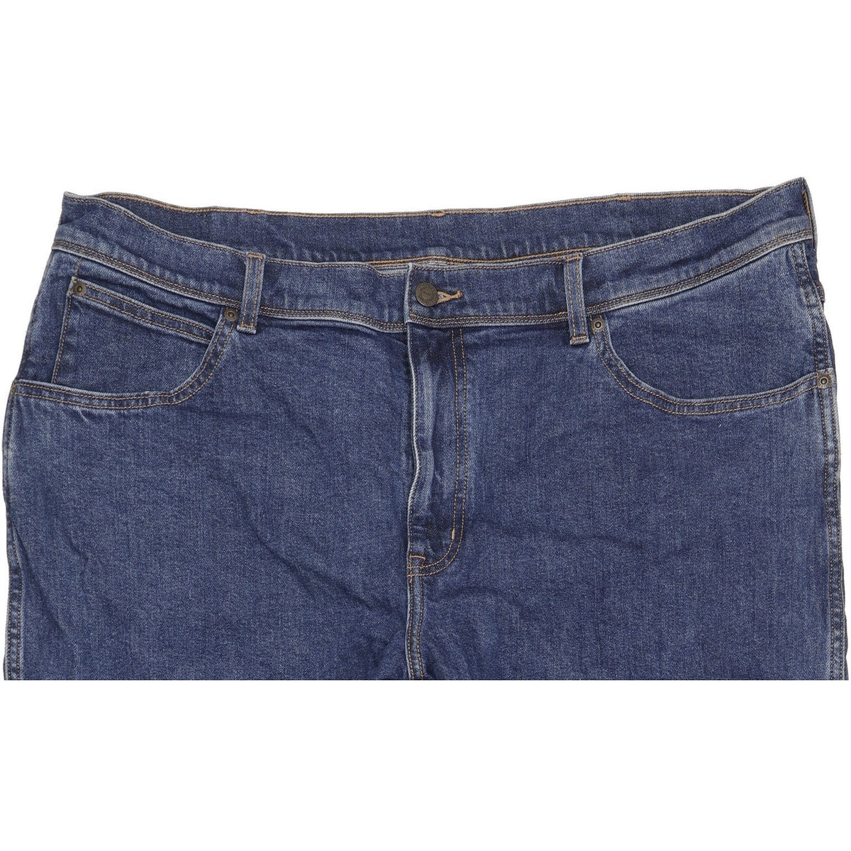 Wrangler Durable Quality Men Blue Straight Regular Stretch Jeans W40 L29