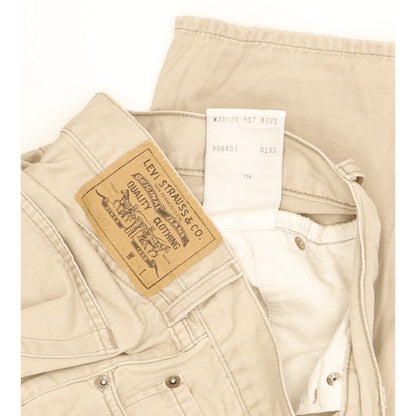 Levi's 517 Men Beige Straight Regular Jeans W30 L29