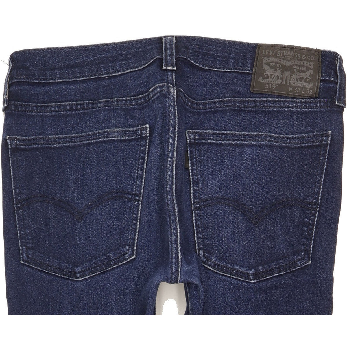 Levi's 519 Men Blue Skinny Slim Stretch Jeans W33 L30