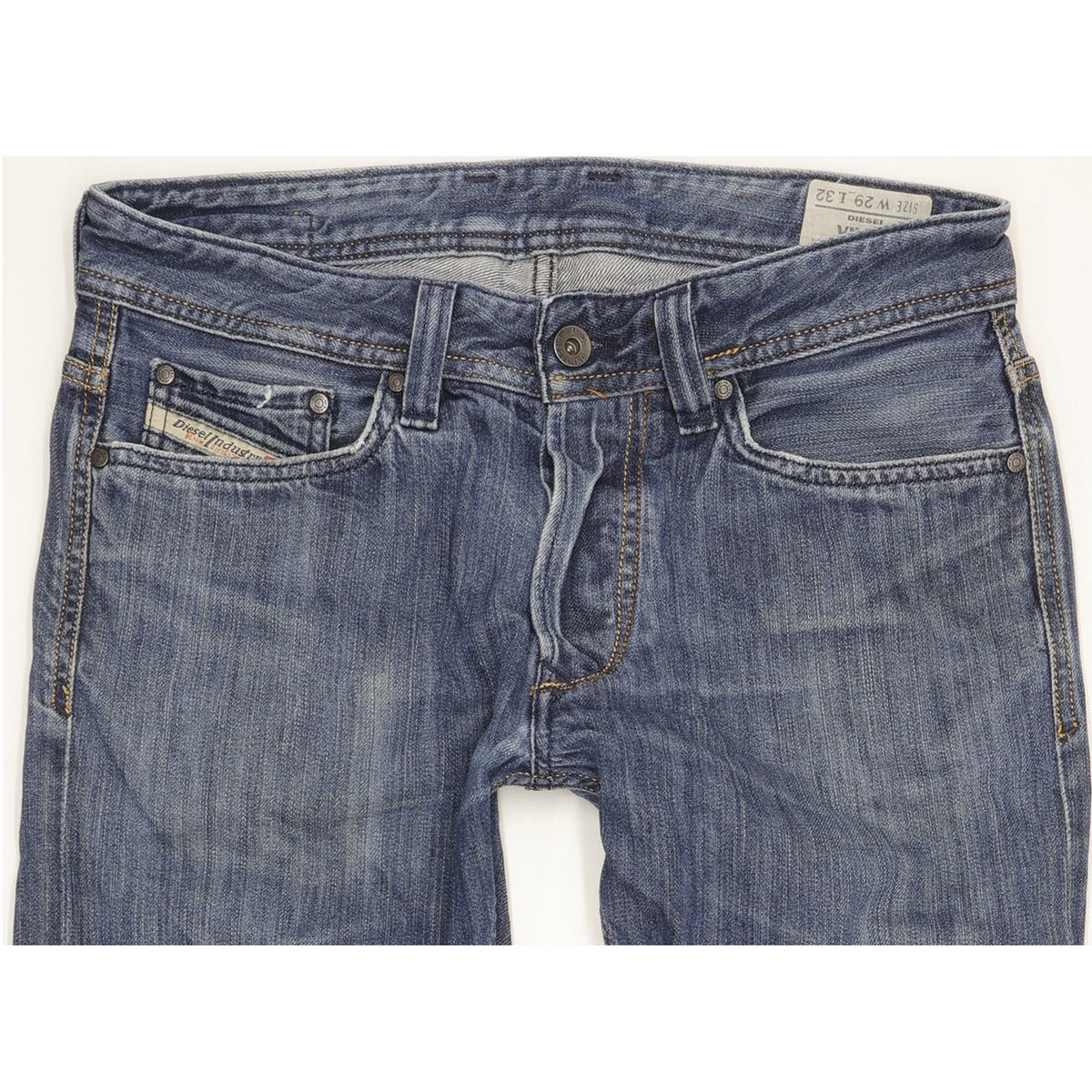 Diesel Viker Men Blue Straight Slim Jeans W29 L32