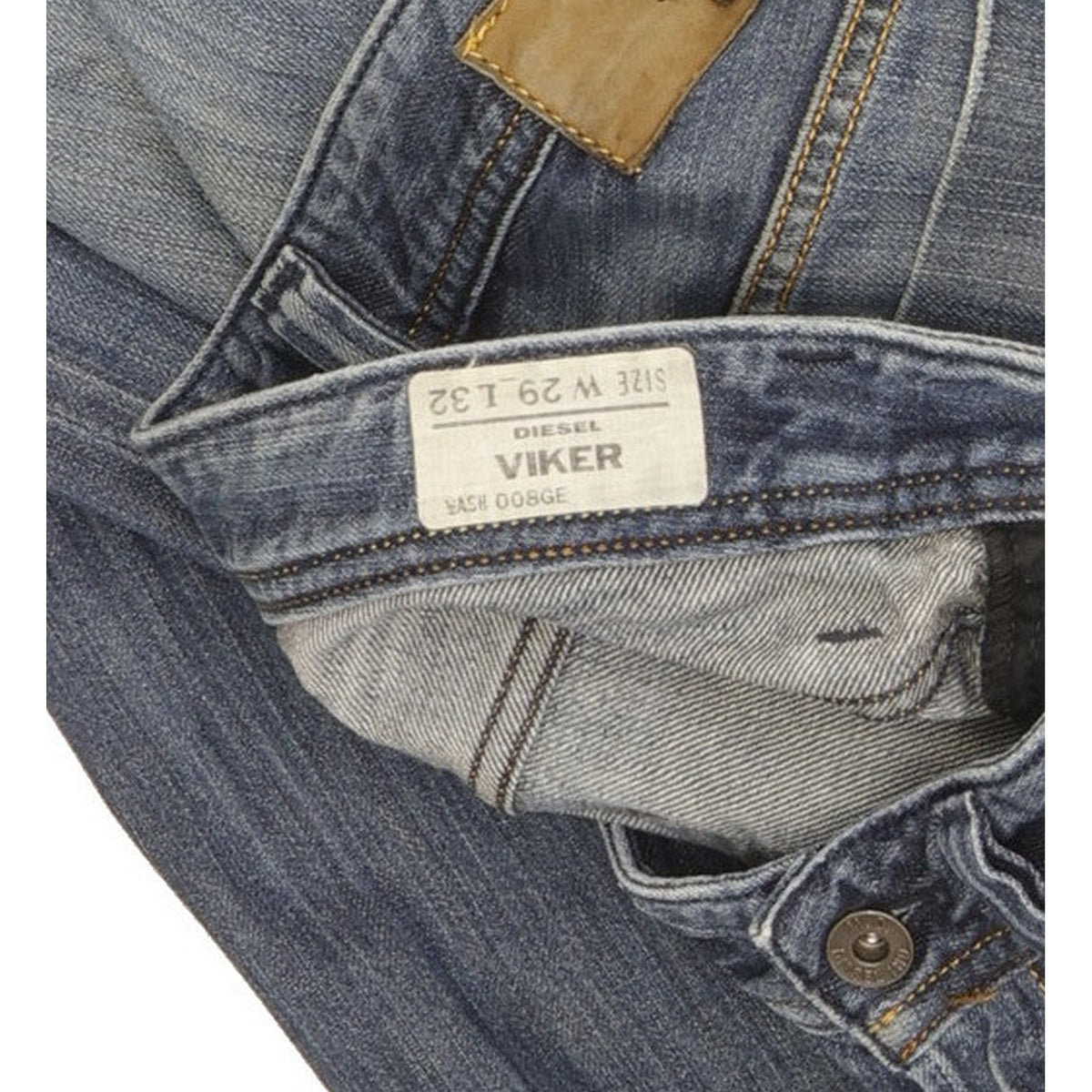 Diesel Viker Men Blue Straight Slim Jeans W29 L32