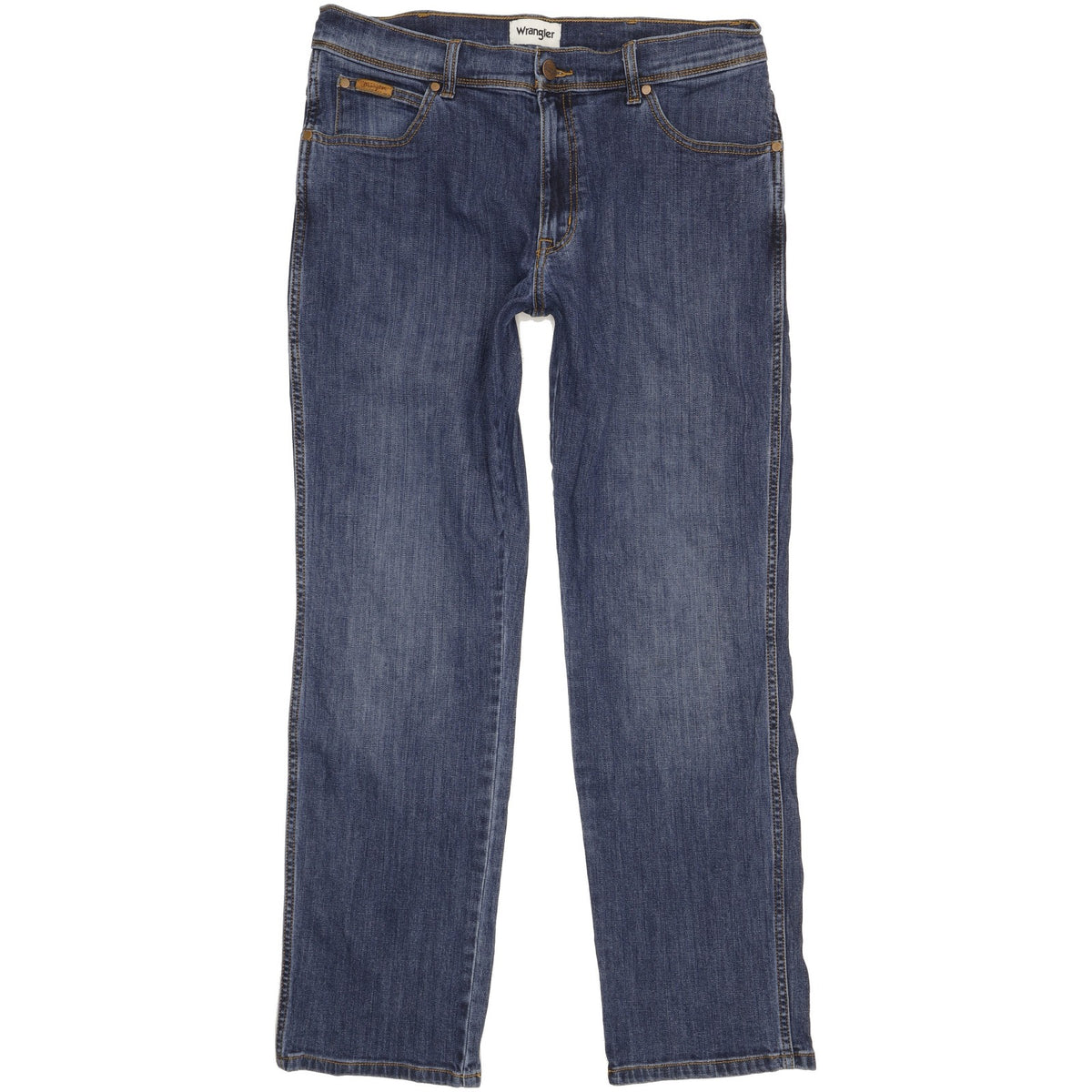 Wrangler Texas Men Blue Straight Regular Stretch Jeans W34 L31