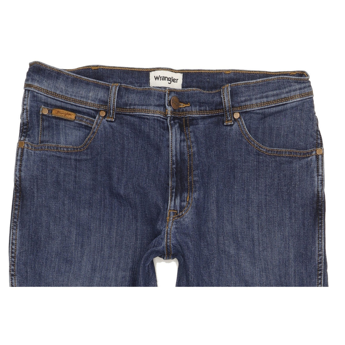 Wrangler Texas Men Blue Straight Regular Stretch Jeans W34 L31