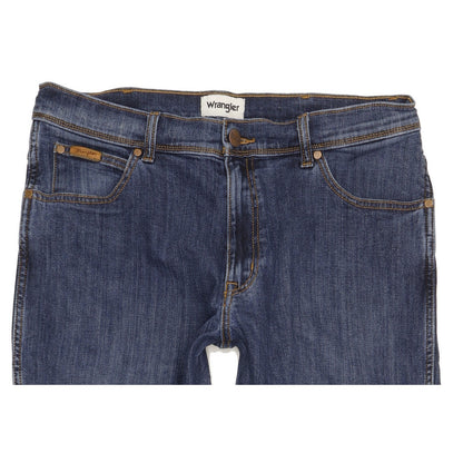 Wrangler Texas Men Blue Straight Regular Stretch Jeans W34 L31