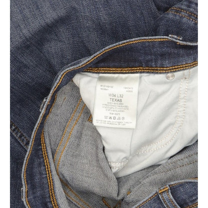 Wrangler Texas Men Blue Straight Regular Stretch Jeans W34 L31