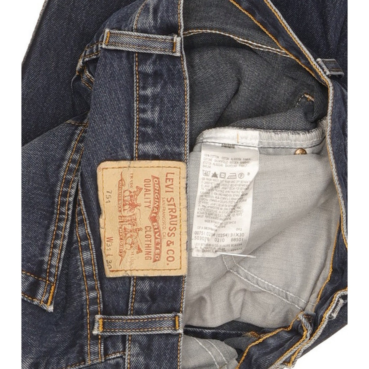 Levi's 751 Men Blue Straight Regular Jeans W31 L30