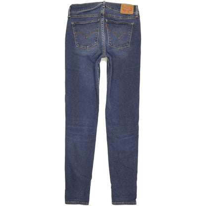 Levi's 710 Super Women Blue Skinny Slim Stretch Jeans W28 L29