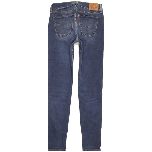 Levi's 710 Super Women Blue Skinny Slim Stretch Jeans W28 L29