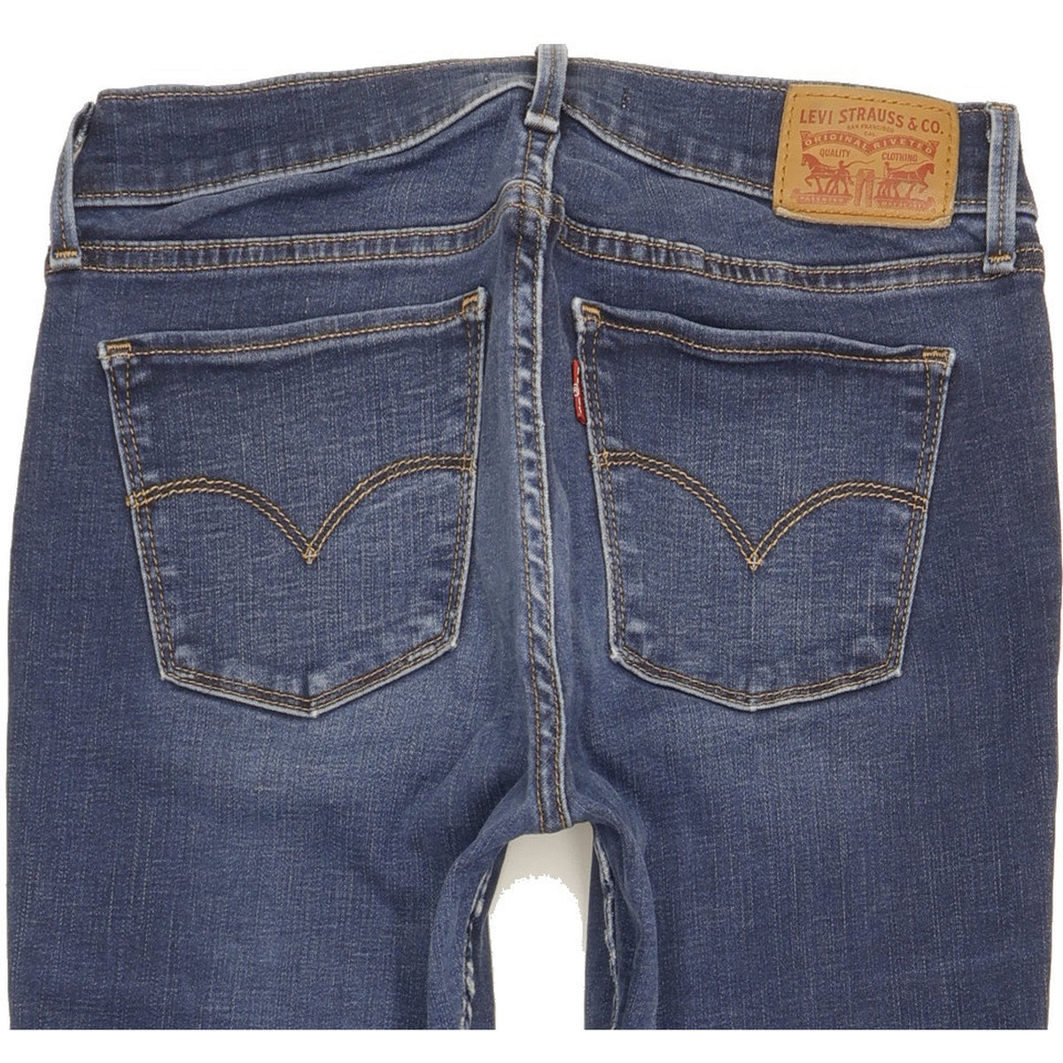 Levi's 710 Super Women Blue Skinny Slim Stretch Jeans W28 L29