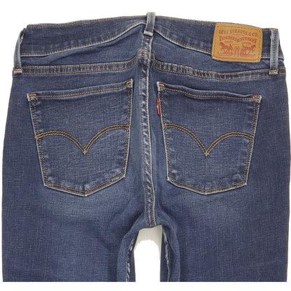 Levi's 710 Super Women Blue Skinny Slim Stretch Jeans W28 L29