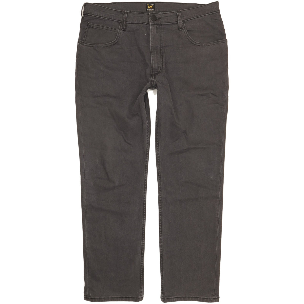 Lee Brooklyn Men Grey Straight Regular Stretch Jeans W38 L30