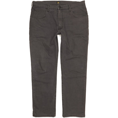Lee Brooklyn Men Grey Straight Regular Stretch Jeans W38 L30