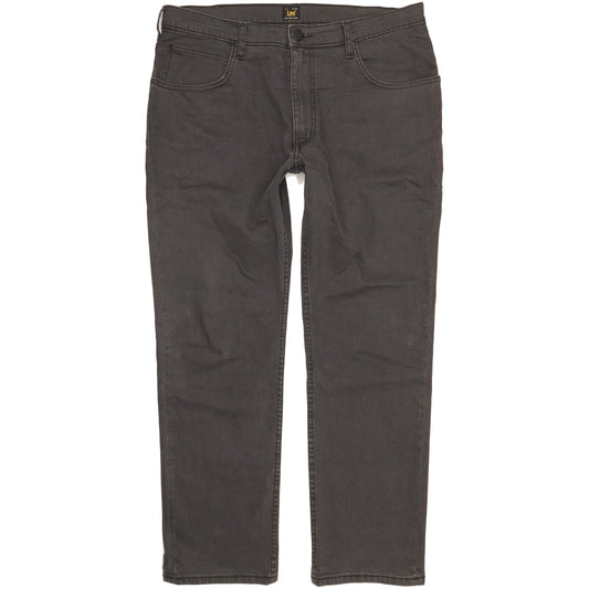 Lee Brooklyn Men Grey Straight Regular Stretch Jeans W38 L30