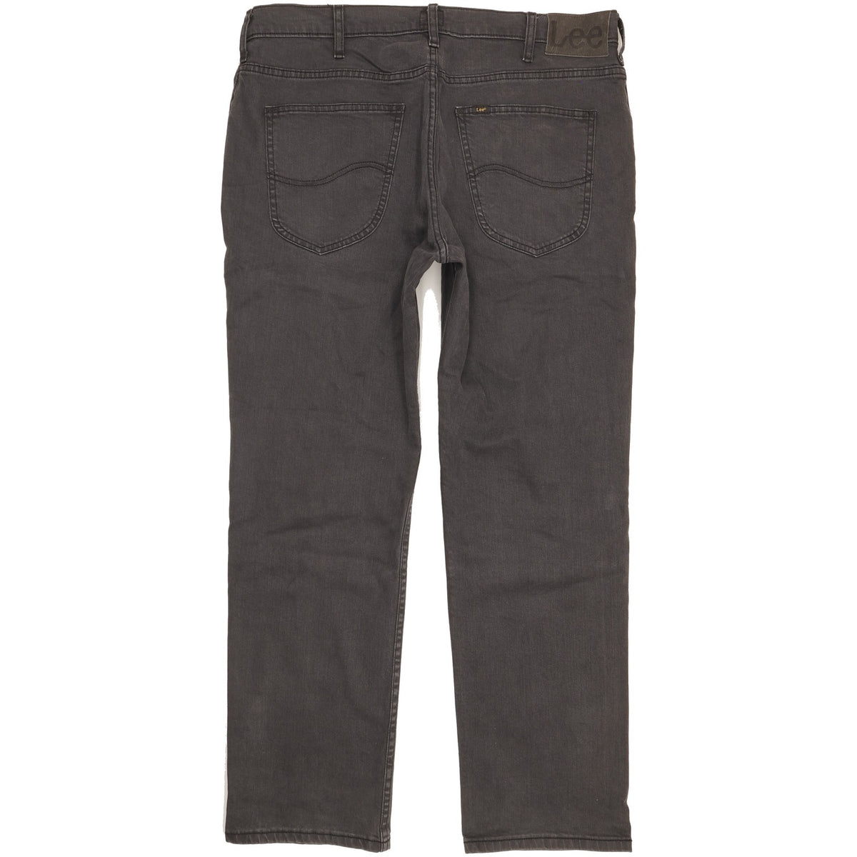 Lee Brooklyn Men Grey Straight Regular Stretch Jeans W38 L30