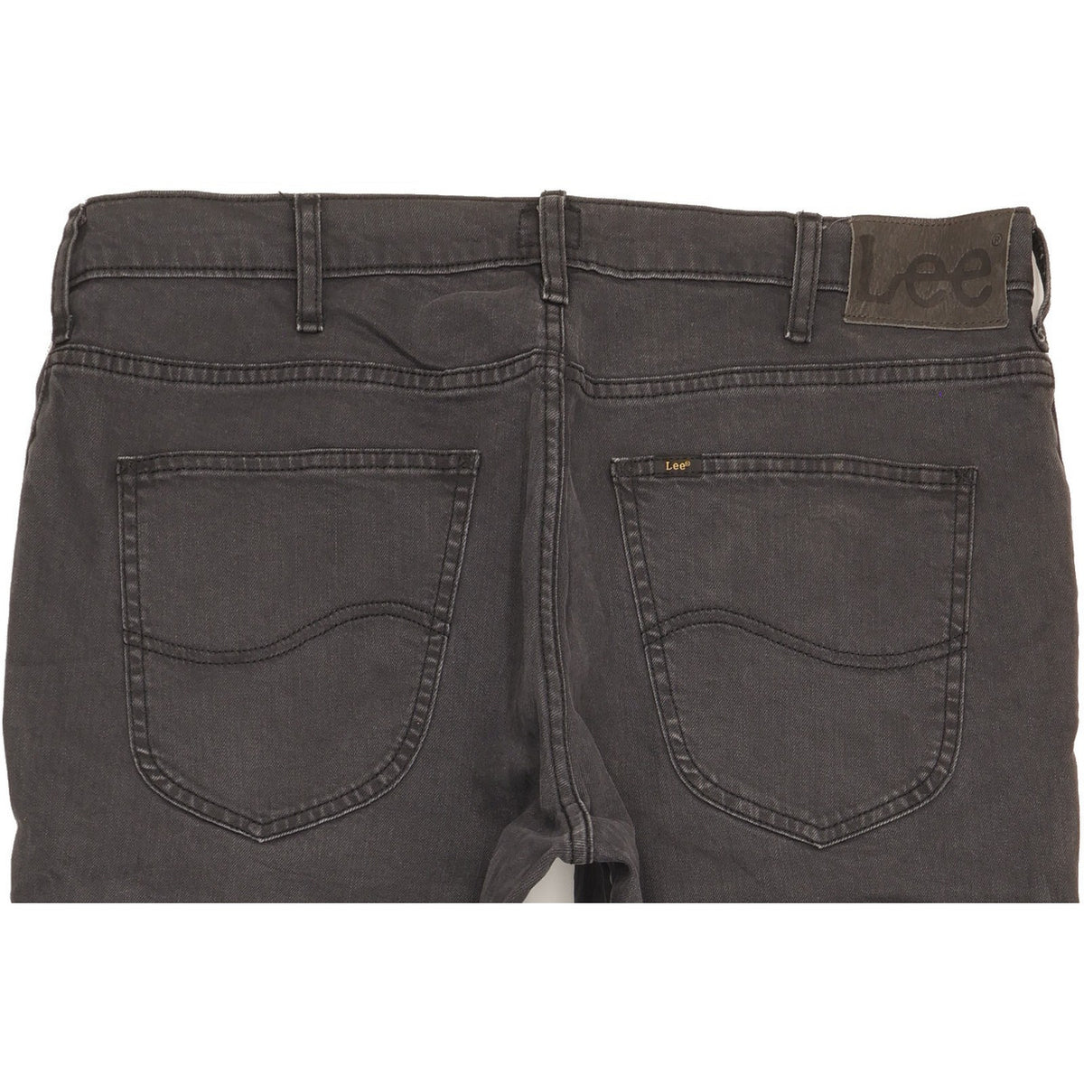 Lee Brooklyn Men Grey Straight Regular Stretch Jeans W38 L30