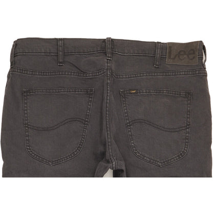 Lee Brooklyn Men Grey Straight Regular Stretch Jeans W38 L30