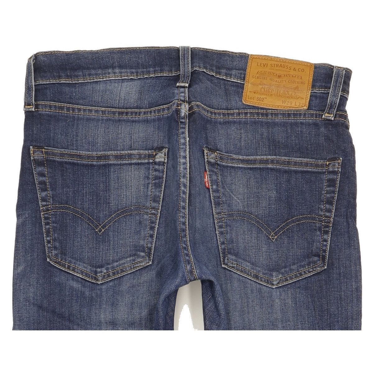 Levi's 502 Men Blue Tapered Regular Stretch Jeans W29 L30