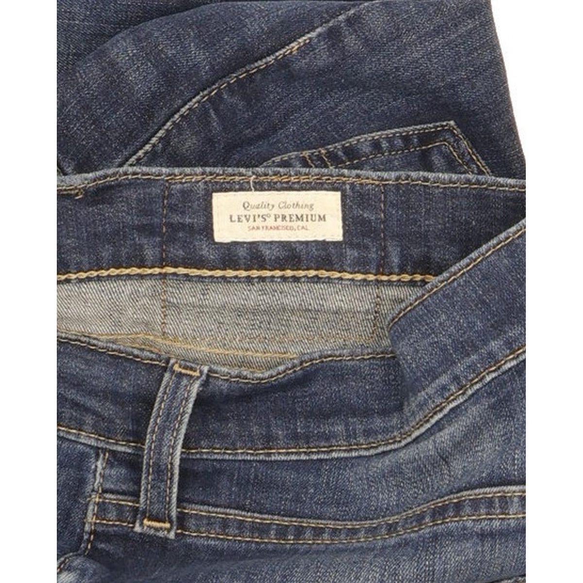 Levi's 502 Men Blue Tapered Regular Stretch Jeans W29 L30