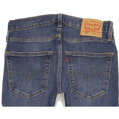 Levi's 502 Men Blue Tapered Regular Stretch Jeans W30 L30