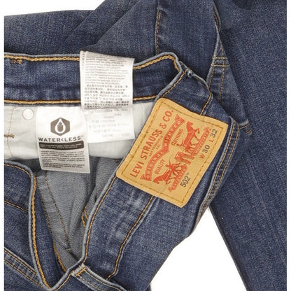 Levi's 502 Men Blue Tapered Regular Stretch Jeans W30 L30