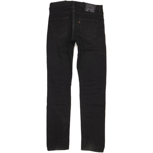 Levi's 511 Men Black Straight Slim Stretch Jeans W30 L32