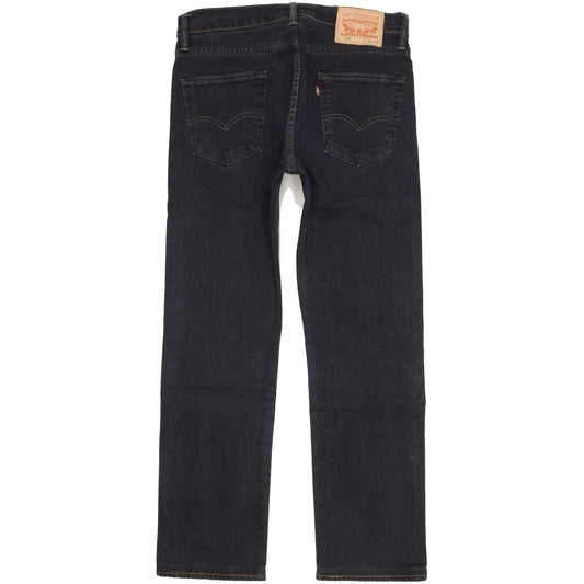 Levi's 513 Men Black Straight Regular Stretch Jeans W30 L29