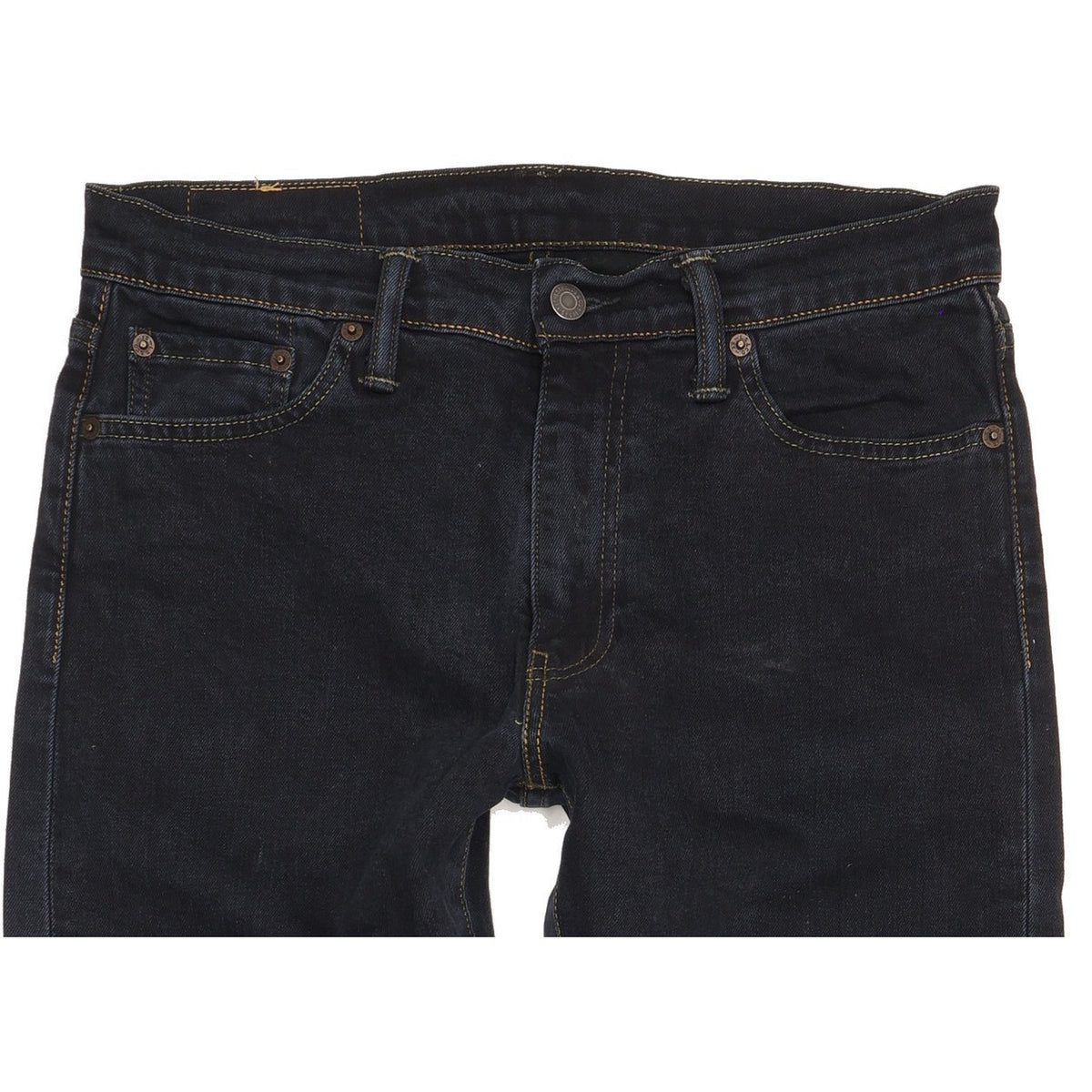 Levi's 513 Men Black Straight Regular Stretch Jeans W30 L29